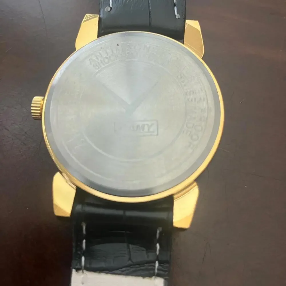 Gold and‎ Black Men's Watch 36mm Men’s Camy RARE 36mm